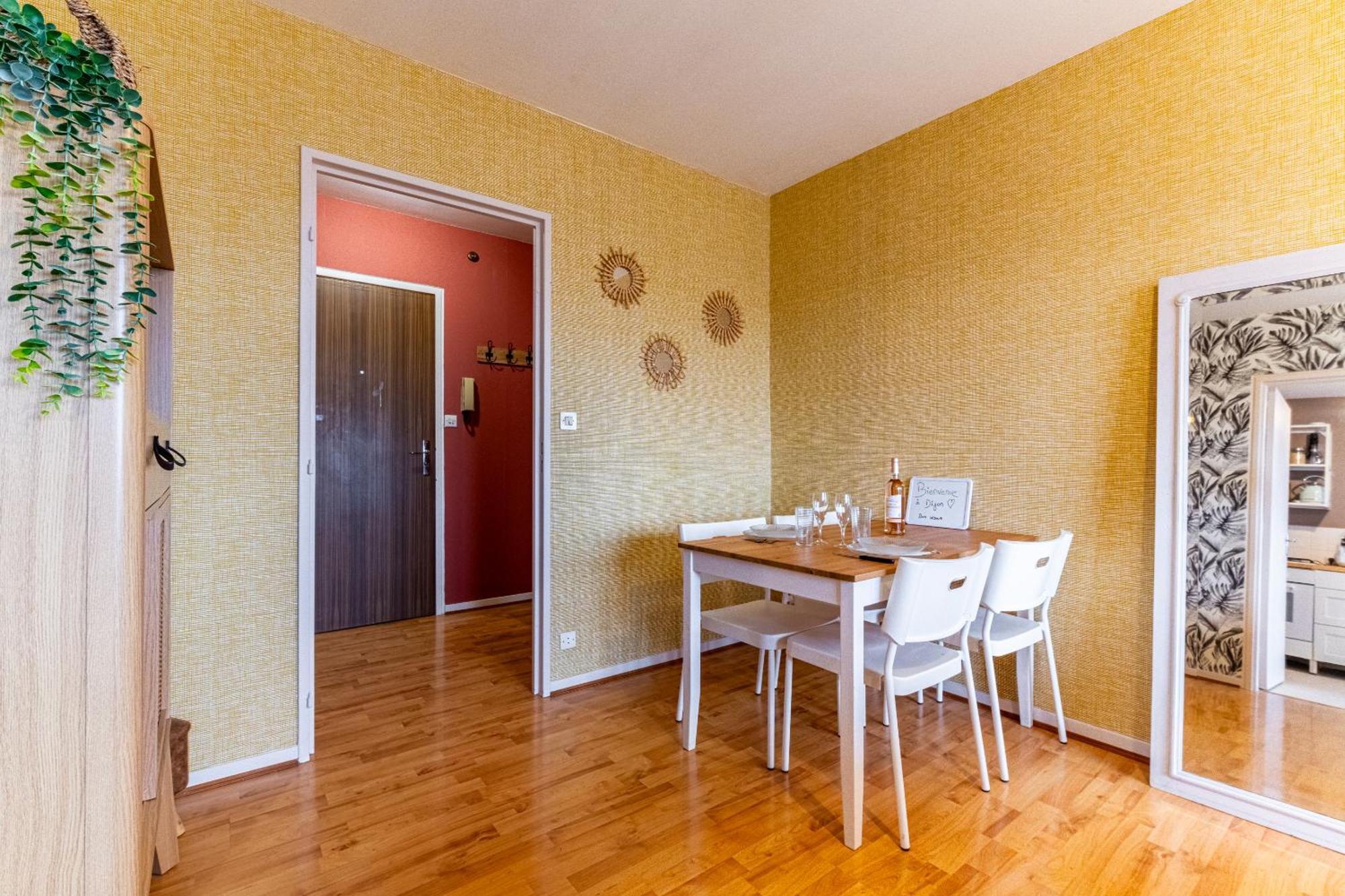 Appartement Parking Dijon Proche Centre Wilson Eksteriør bilde